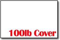 100lb Cover White 4" x 6" Cards - 400 Flat Cards