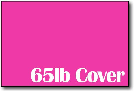 65lb Fireball Fuchsia 4" x 6" Cards - 500 Flat Cards