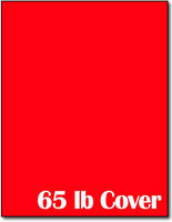 65 lb Rocket Red CardStock , size A6, measure (4" x 6") , compatible with copier, inkjet and laser , Matte Both sides