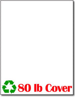 100 lb White CardStock , size A6, measure (8 1/2" x 11") ,100% Recycled, compatible with copier, inkjet and laser , Matte Both sides