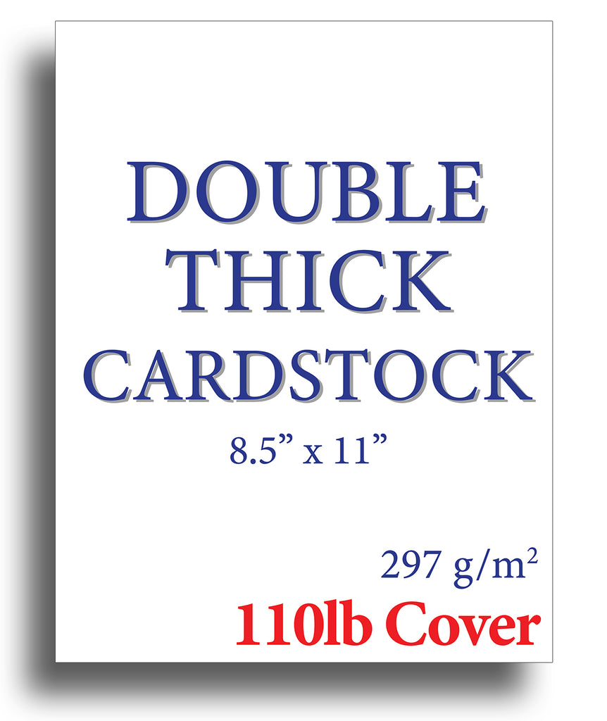Heavyweight Thick Blank Certificate Paper - 100 Sheet Pack - 8.5 x 11  Plain Certificate Stock for Printer (Blue Border)