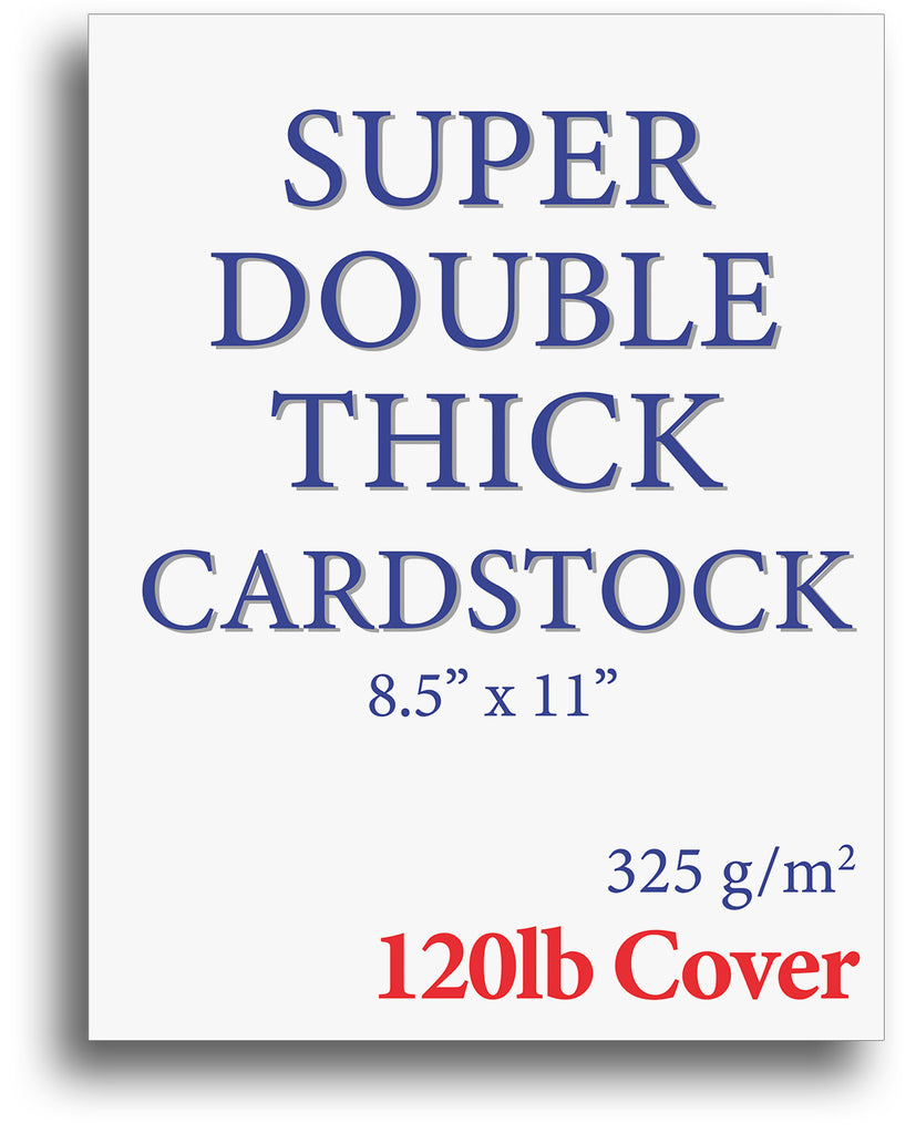 Extra Thick Cardstock - 100lb Cover (270gsm) - Blank White 8.5 x 11 -  Heavyweight Printer Paper for Inkjet/Laser - 100 Sheets Pack