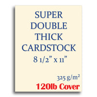 Blank Cardstock | Cream | 8.5" X 11" (120lb Cover)
