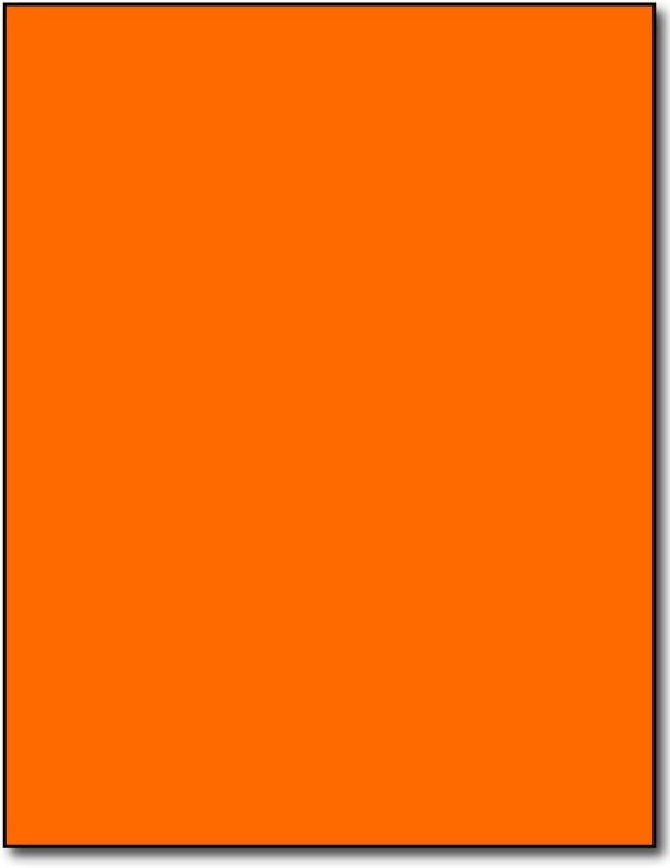 Adhesive Orange Fluorescent Labels, measure (8 1/4" x 10 3/4") , compatible with inkjet and laser, matte both sides