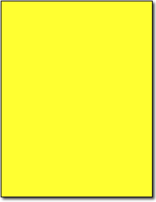 Adhesive Yellow Fluorescent Labels, measure (8 1/4" x 10 3/4") , compatible with inkjet and laser, matte both sides