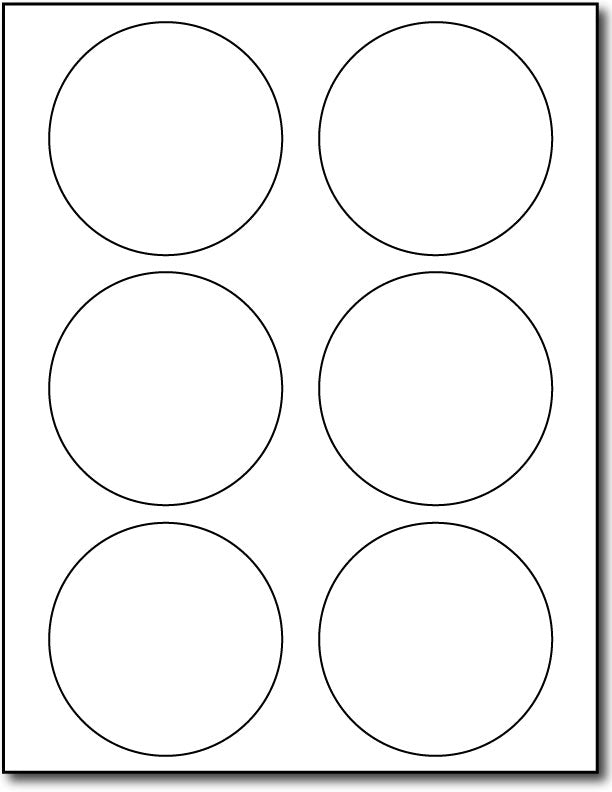 Continental 6up 3 1/3" Round Labels