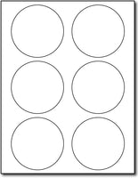 Continental 6up 3 1/3" Round Labels