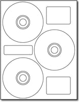 Adhesive 3-Up Neato Style CD Labels, measure (4.5" Round) , compatible  with inkjet and laser, matte both sides