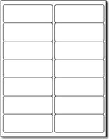 Adhesive 14-Up Labels, measure (4" x 1 1/2") , compatible  with inkjet and laser, matte finish