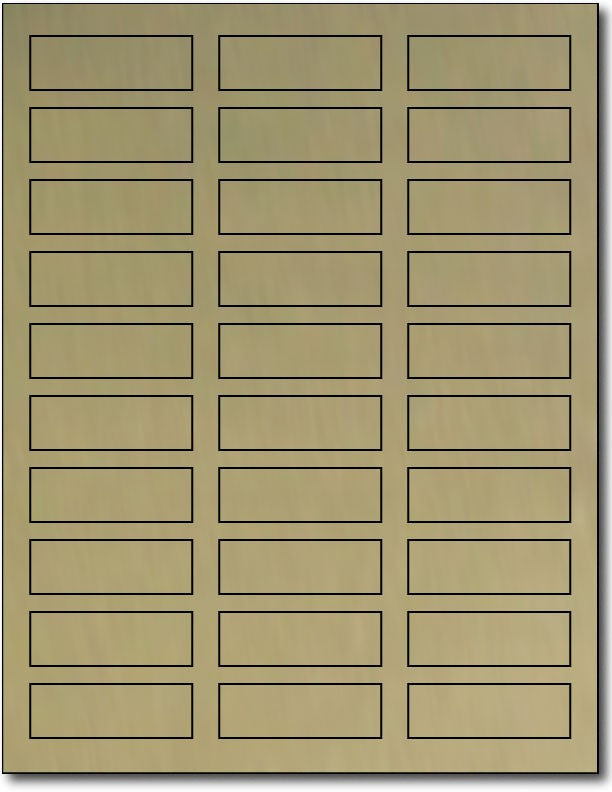 Adhesive Labels Brown craft , size A6, measure (1 3/4" x 3 3/4") , compatible with inkjet , Matte Both Sides