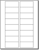 Adhesive  Labels Glossy Inkjet, size A6, measure (3" x 1 5/16") , compatible  lnkjet , Full Gloss