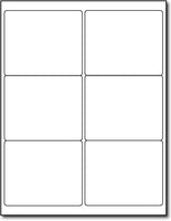 Adhesive  Labels Glossy Inkjet, size A6, measure (1 3/4" x 1/2") , compatible  lnkjet , Full Gloss