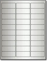 Adhesive  Labels Silver Foil, size A6, measure (2 5/8" x 1") , compatible  Laser, Foil