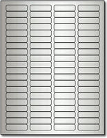 Adhesive  Labels Silver Foil, size A6, measure (8 1/2" x 11") , compatible  Laser, Foil