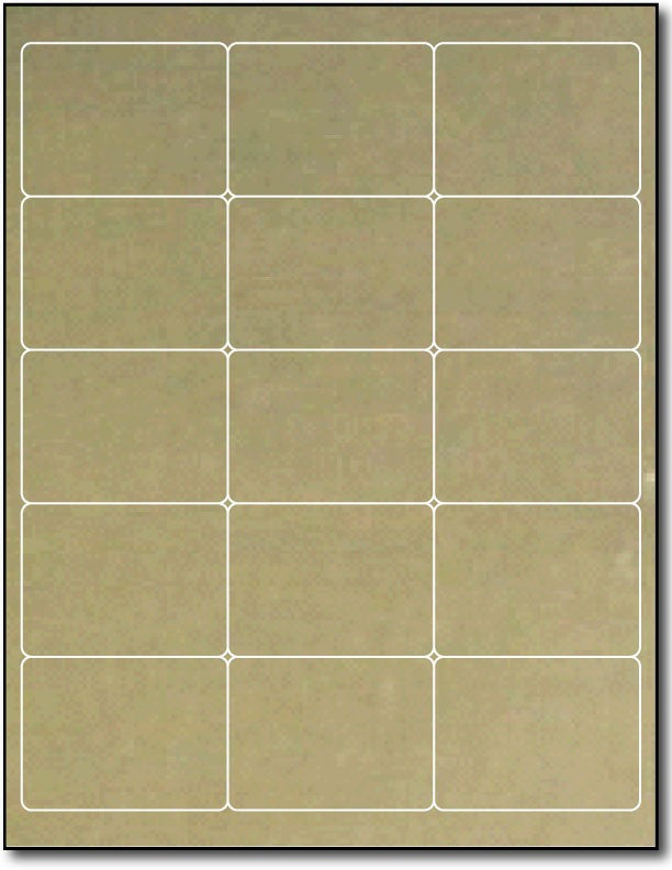 Adhesive Labels Silve Foil, size A6, measure (2" x 2 11/16") , compatible Laser, Foil