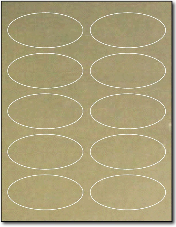Adhesive Labels Gold Foil, size A6, measure (1 3/4" x 3 3/4") , compatible Laser, Foil