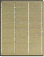 Adhesive  Labels Gold Foil, size A6, measure (2 5/8" x 1") , compatible  Laser, Foil