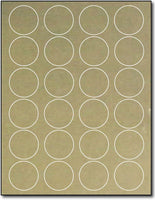 Adhesive  Labels Gold Foil, measure (1 5/8" Round) , compatible  Laser, Foil