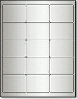 Adhesive  Labels Oval Inkjet Silver Foil, size A6, measure (1 7/16" x 2 3/8" Oval) , compatible  with Inkjet, Foil