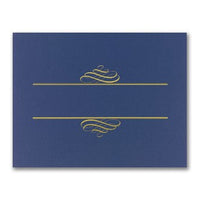 80 lb Navy Value Certificate Cover, measure(12" x 9 3/8"), compatible with inkjet and laser