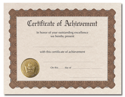 Certificate of Achievement