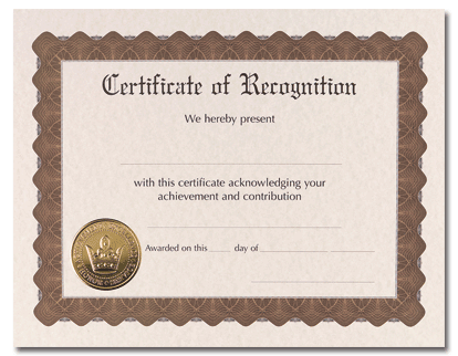 65lb Certificate of Recognition Award ,   measure (8 1/2" x 11") , compatible with inkjet and laser