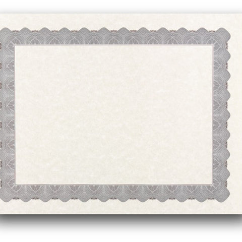 Blank Certificates | Silver Border | Desktop Supplies