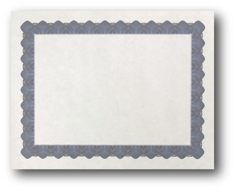 24lb Blue Parchment Certificate , measure (8 1/2" x 11") , compatible with inkjet and laser