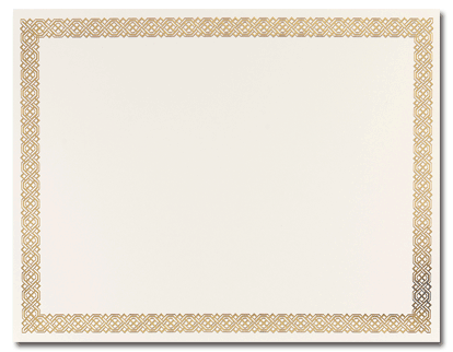 32lb Braided Gold Foil Certificates , measure (8 1/2" x 11") , compatible with inkjet and laser