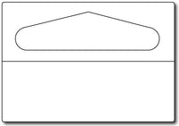 Clear Plastic Adhesive Hand Tags, measure ( 1 9/16" x 1 1/4") , Not Printer compatible, matte both sides