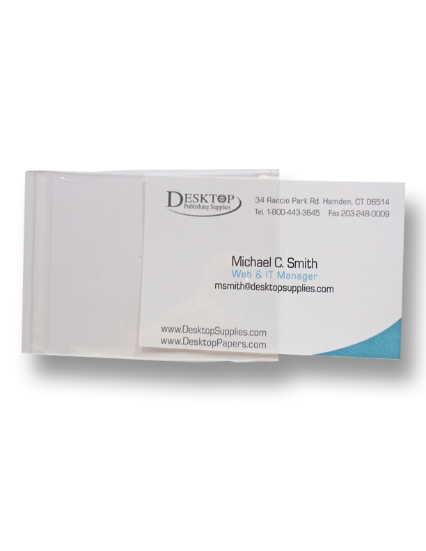 Business Card Sleeves  Plastic Business Card Sleeve