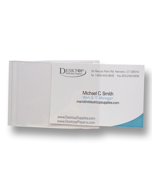 Business Card Adhesive Sleeve