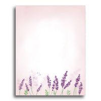 Lavender Floral Stationery Paper | 28lb Bond (70lb Text) Premium Writing Paper for Letters, Notes, Invitations & Thank You Cards