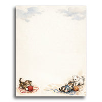 Playful Kittens Stationery Paper – 50 Sheets | 28lb Bond (70lb Text) Premium Writing Paper for Letters, Notes, Invitations & Thank You Cards