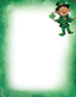 Lucky Leprechaun - St. Patrick's Day Stationery Paper - 50 Sheets - 8.5 x 11