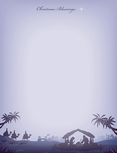 Star of Bethlehem Christmas Stationery Paper