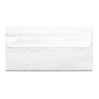 Rustic White Wood Grain Decorative Mailing Envelopes - #10 Business Letter