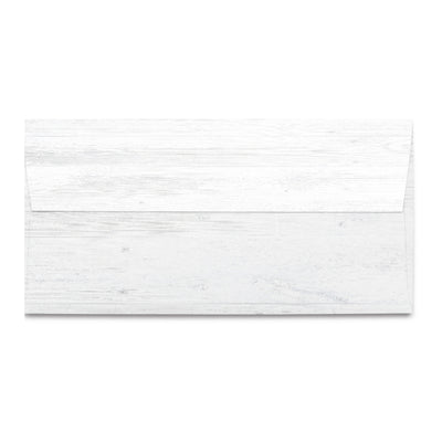 Rustic White Wood Grain Decorative Mailing Envelopes - #10 Business Letter