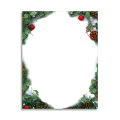 Pine & Pearl - Holiday Stationery - 60lb Text
