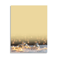 Holiday Glow - Christmas Stationery - 80 Sheets