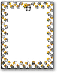 Sunflower Plaid Stationery - 50 Sheets