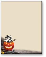 Cowboy Pumpkin Stationery - 50 Sheets