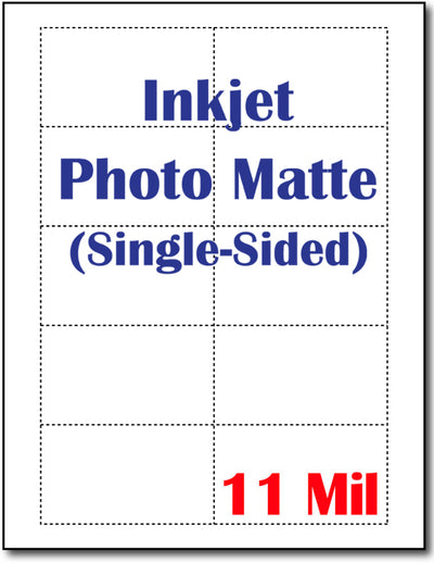 Business Cards Photo Matte (Single Sided) | White | (90lb Cover)