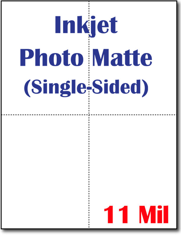 White 4.25 x 5.5 (4up) Postcard | Photo Matte (Single Sided) |  (90lb Cover)