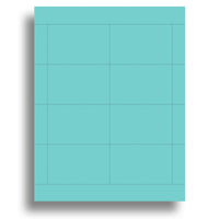 8up 65lb Cover Bright Blue Name Badge Inserts