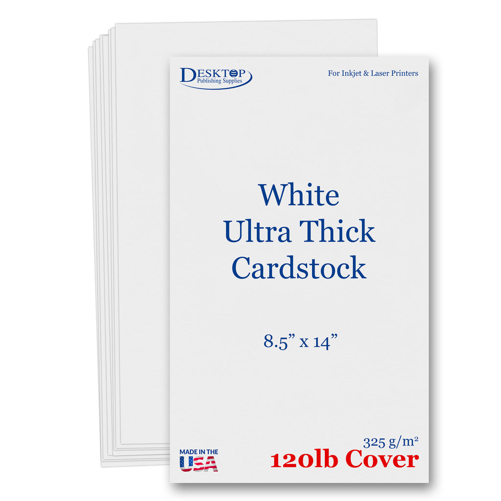 Blank Cardstock | White | 8.5" X 14" (120lb Cover)