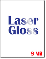 8 Mil | 8.5 x 11 | Laser Gloss Cardstock