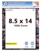 100lb White Cardstock | 8 1/2 X 14 | (Legal | Menu Paper)