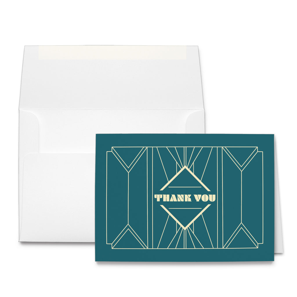 Thank You Cards & Envelopes | Art Deco