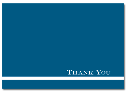 100 lb Midnight Blue Thank You Note Cards & Envelopes, measure(4.87" x 3.375" ), compatible with copier, inkjet and laser, matte both sides